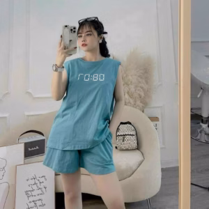 Bộ Đùi Nữ Cotton Sát Nách 08:07 Chất Mát Cao Cấp - Htm Fashion
