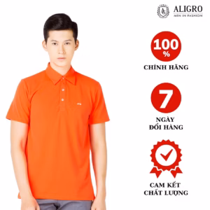 Áo Polo Nam Cotton Màu Cam - Aligro