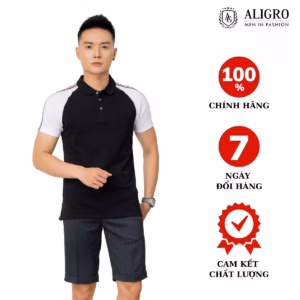 Áo Polo Nam Cotton Phối Màu Sang Trọng Algplo52 - Aligro
