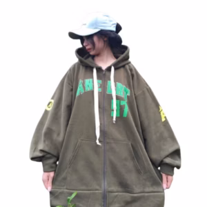 Áo Khoác Nỉ Unisex Form Rộng Mũ 2 Lớp Số 97