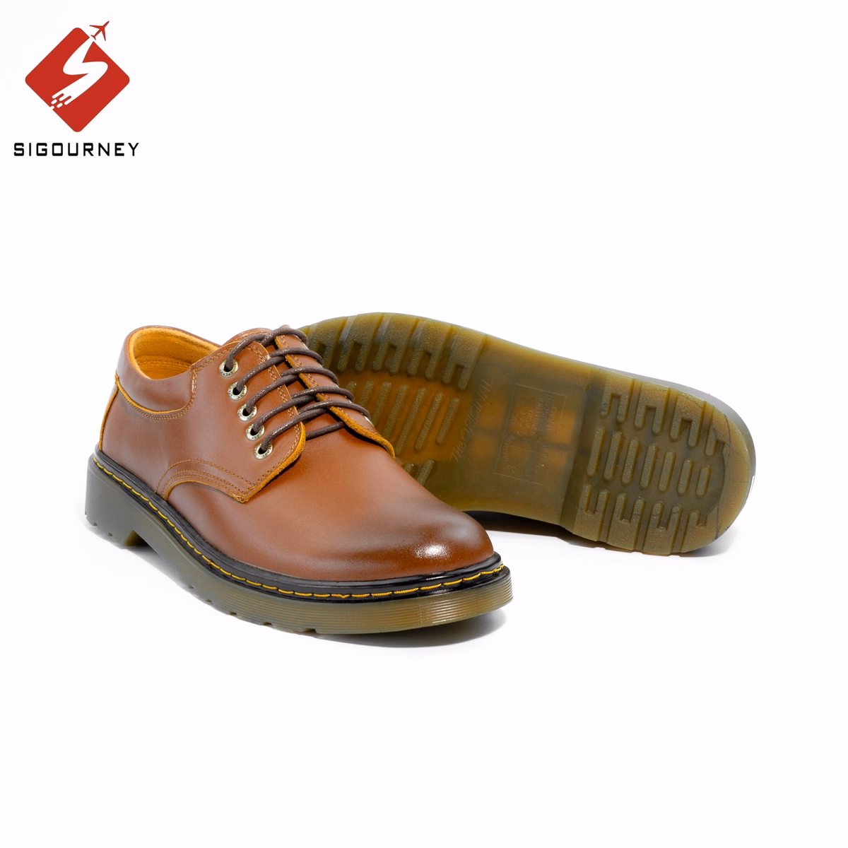 Giày Đốc Da Bò Nappa Cao Cấp Màu Nâu Patina Sdr07 - Sigourney - Ảnh 2