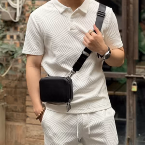 Bộ Đồ Nam Chất Liệu Vải Thun Xốp Dập Vân Nổi Thấm Hút Mồ Hôi - Men’S Style