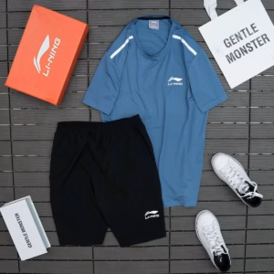 Bộ Thể Thao Nam In Li-Ning Chất Liệu Thun Lạnh Co Dãn 4 Chiều Dàn Hồi Thấm Hút Mồ Hôi - Men’S Style