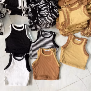 Áo Thun Ba Lỗ Gân Tăm Dáng Croptop Cá Tính - Lê Phương Boutique