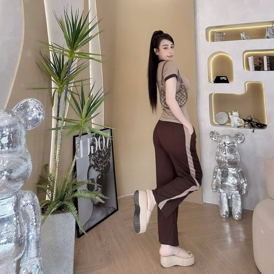 Set Bộ Đồ Nữ 3Dfrm Áo Cộc Tay Quần Dài Có Túi V1015H - Aine - Ảnh 9