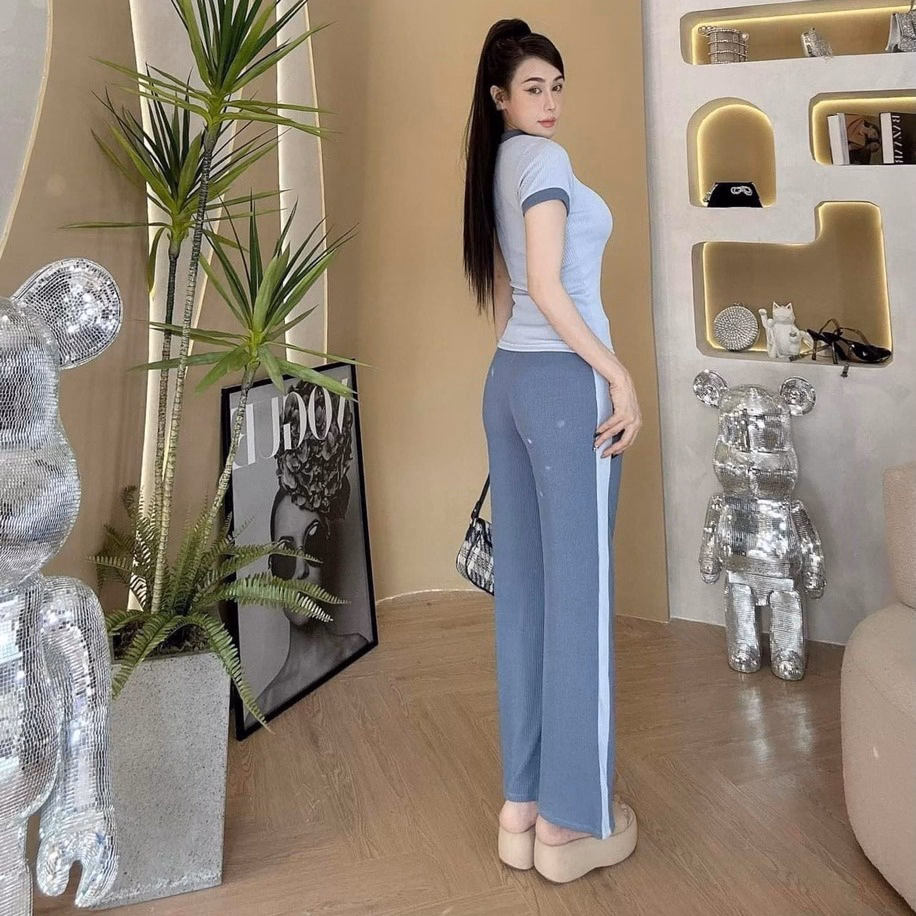 Set Bộ Đồ Nữ 3Dfrm Áo Cộc Tay Quần Dài Có Túi V1015H - Aine - Ảnh 6