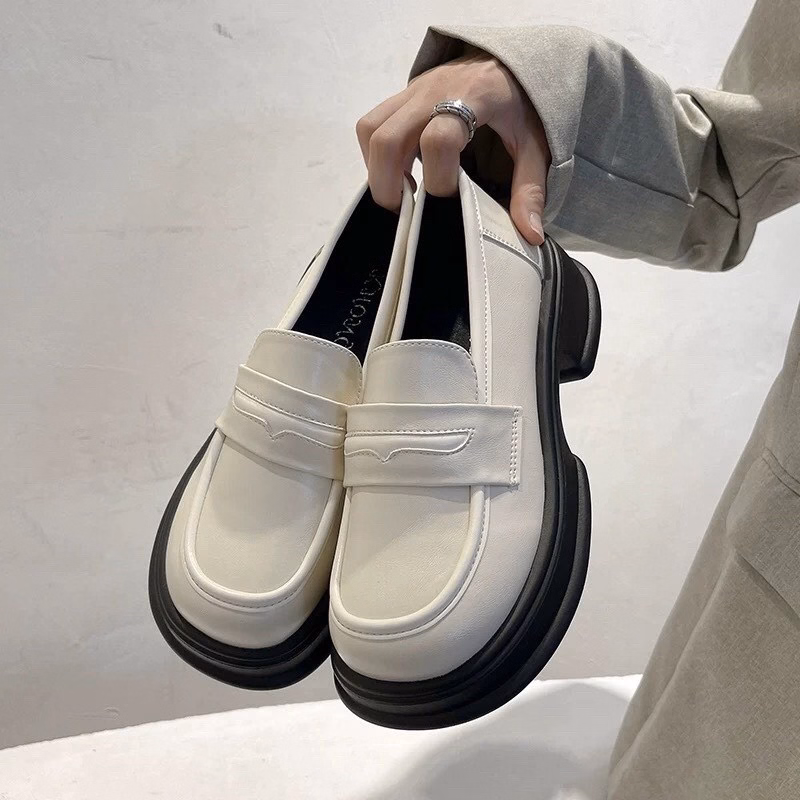 Giày Nữ Maryjane Nâng Đế, Giày Đốc Nữ Đế Bánh Mì Da Mềm Vintage Siêu Xinh 465 - Larita Fashion