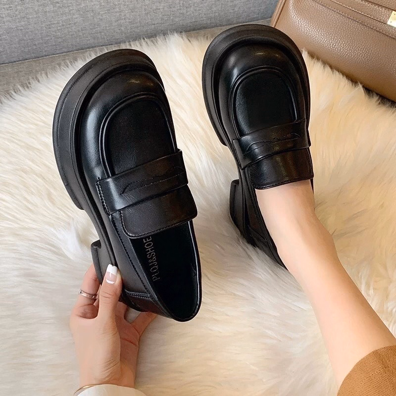 Giày Nữ Maryjane Nâng Đế, Giày Đốc Nữ Đế Bánh Mì Da Mềm Vintage Siêu Xinh 465 - Larita Fashion - Ảnh 5