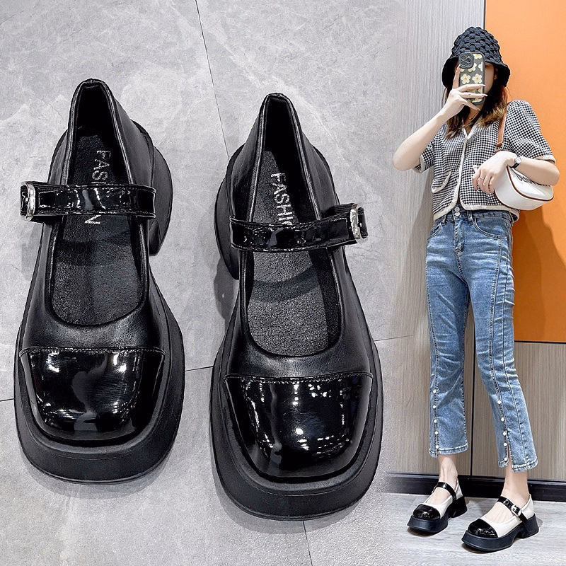 Giày Nữ Maryjane Nâng Đế, Giày Đốc Nữ Đế Bánh Mì Da Mềm Siêu Xinh 467 - Larita Fashion - Ảnh 3