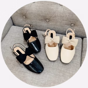 Giày Búp Bê Nữ Tiểu Thư Nơ Da Bóng Hottrend 640 - Larita Fashion