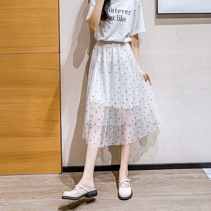 Giày Sục Nữ Lolita Đế Cao 3 Phân Chất Đẹp 2 Quai Chéo Tôn Chân Dễ Phối Đồ 470 - Larita Fashion - Ảnh 10