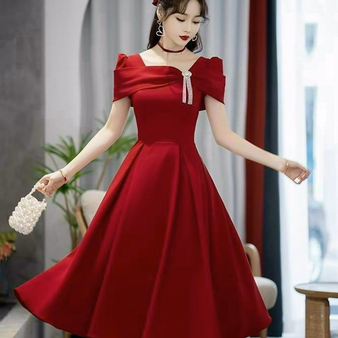 Đầm Xòe Rộng Tay Phồng Kèm Phụ Kiện, Umi Kèm Đá V993H - Aine - Ảnh 3