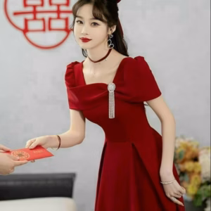 Đầm Xòe Rộng Tay Phồng Kèm Phụ Kiện, Umi Kèm Đá V993H - Lisa