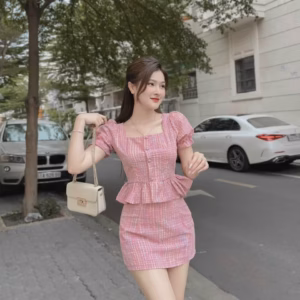 Set Váy Dạ Hồng Hàng Cao Cấp Gh80 - Be Yourself