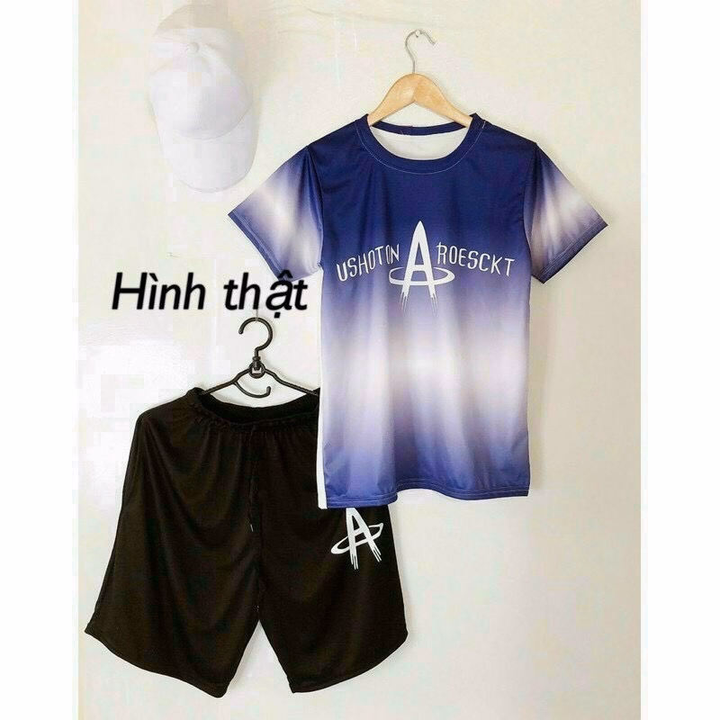 Đồ Bộ Thể Thao Nam Nữ Unisex 2 Tầng Màu Chữ A Mũi Tên - Ausa House - Ảnh 8