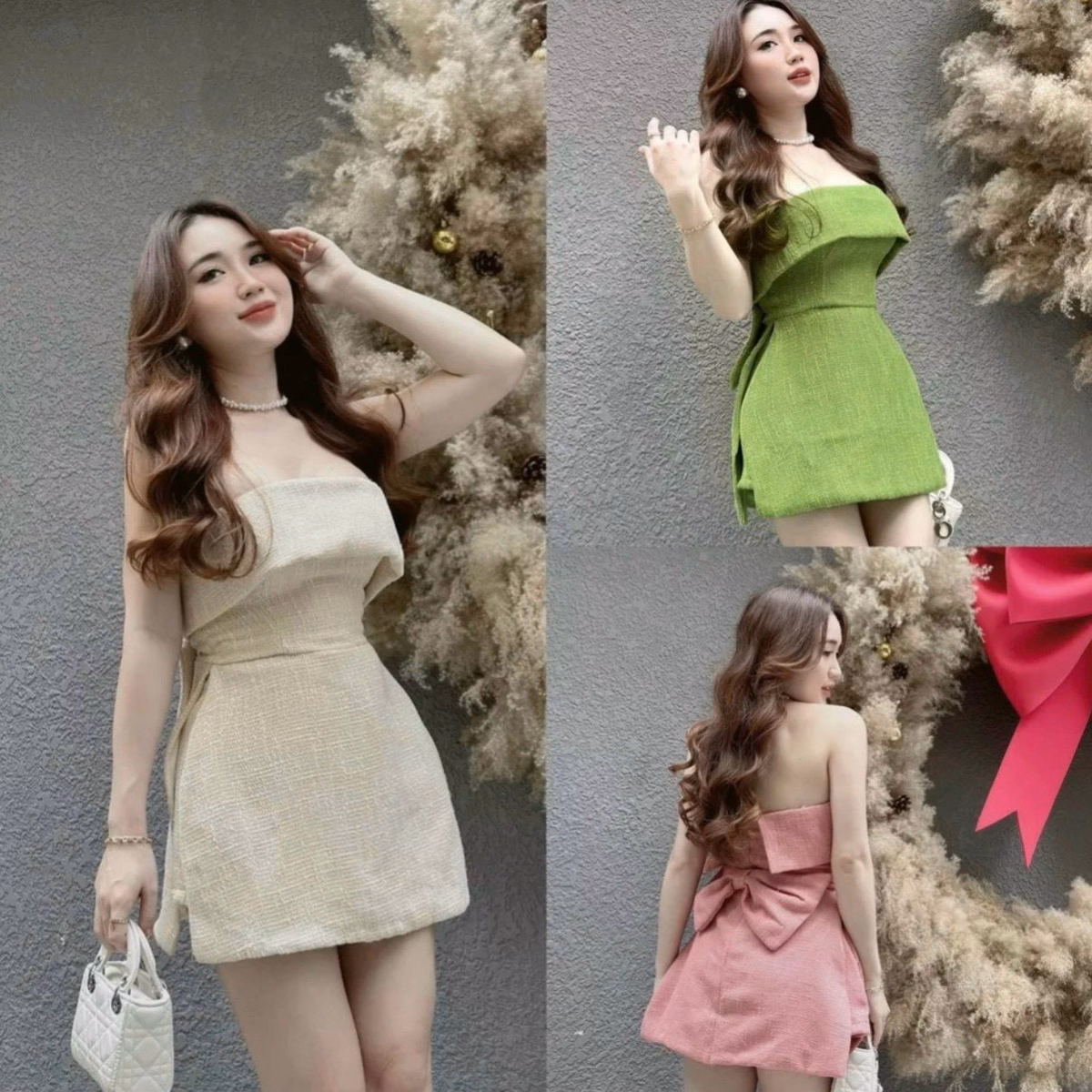 Set Áo Cúp Ngực Đính Nơ (Có Mút) V923H - Aine - Ảnh 4