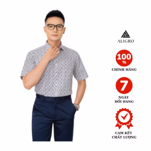 Áo Sơ Mi Cộc Tay Họa Tiết Nhiều Màu Algs-C90 - Aligro
