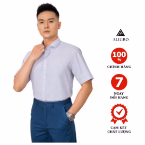 Áo Sơ Mi Cộc Tay Họa Tiết Hoa Nhí Algs-C84 - Aligro