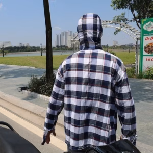 Áo Chống Nắng Họa Tiết Kẻ Dành Cho Phái Mạnh, Chất Vải Thô, Dày, Chống Nắng Hiệu Quả Sldcan11 - Diepchi Fashion