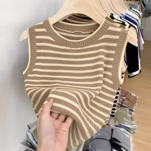 Áo Mongtogh Kẻ Nhỏ Với Dáng Áo Sát Nách Trẻ Trung Dành Cho Các Bạn Nữ Slcxa152 - Chipxinhxk