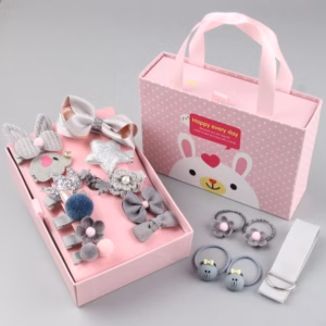 Hộp Kẹp Tóc 18 Chi Tiết Cho Bé Gái Kèm Túi Xách Loại Cao Cấp Gd170 - Lady'S Passion