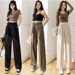 Quần Suông Dây Nơ Buộc Cách Điệu Chất Ruby Cao Cấp Gs5 - Be Yourself