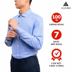 Áo Sơ Mi Dài Tay Navy Algs198 - Aligro