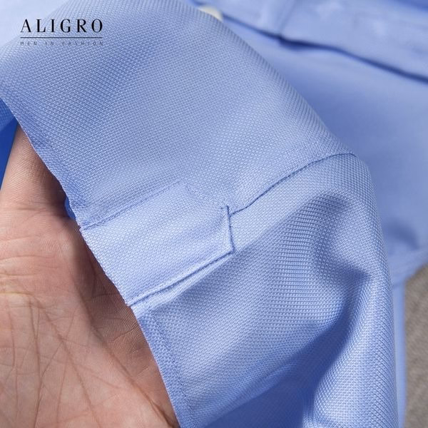Áo Sơ Mi Dài Tay Blue Algs197 - Aligro - Ảnh 5