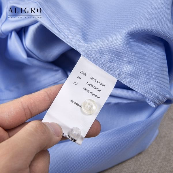 Áo Sơ Mi Dài Tay Blue Algs197 - Aligro - Ảnh 3