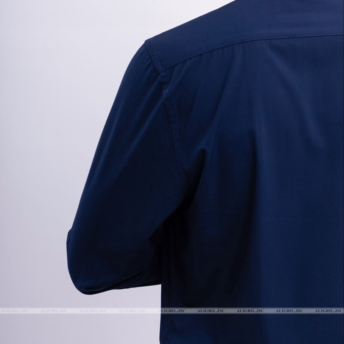 Áo Sơ Mi Dài Tay Tím Than Algs173 - Aligro - Ảnh 3