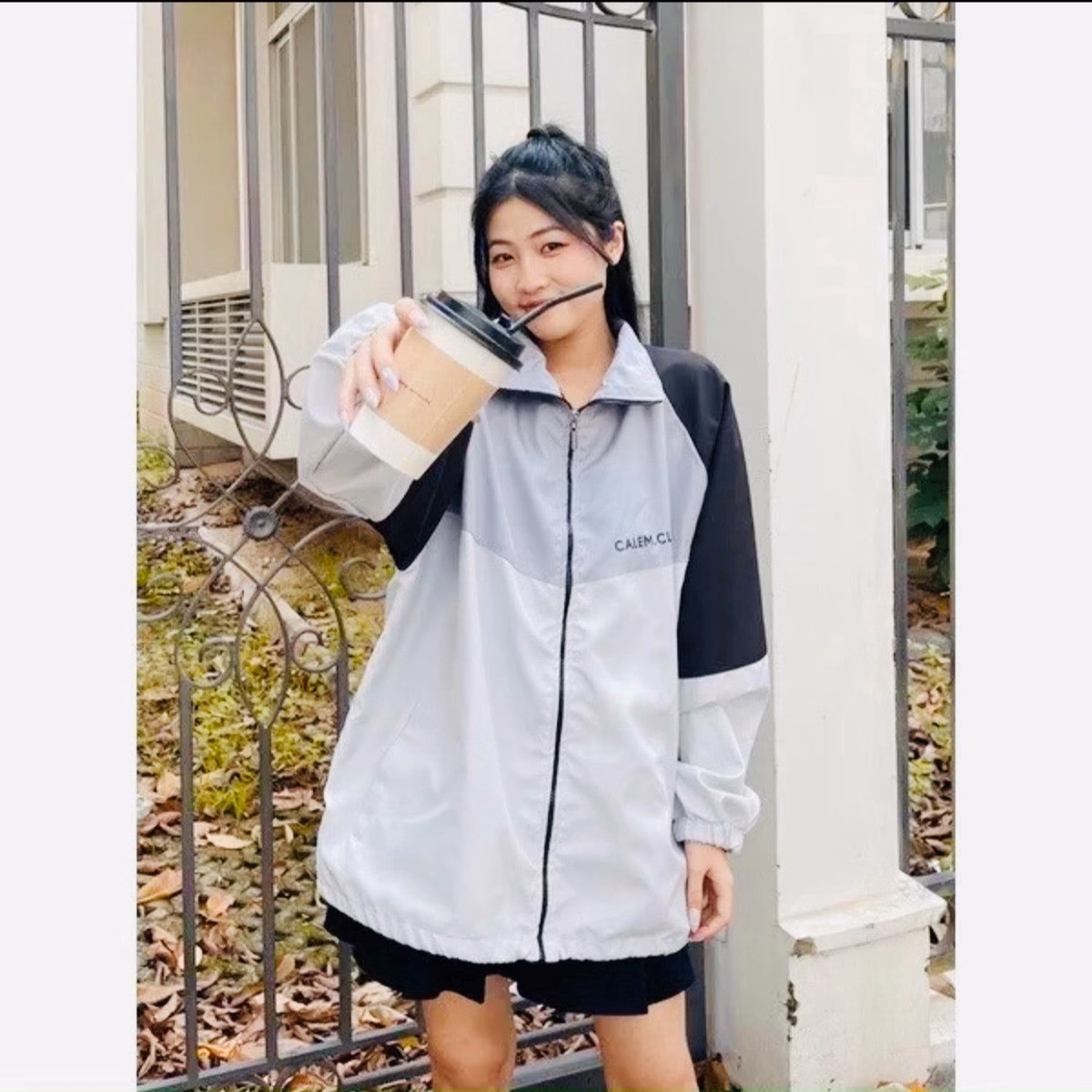 Áo Khoác Bomber Dù Calem .Club Nam Nữ Form Rộng Unisex Gu006 - Sam Store - Ảnh 6