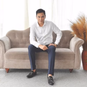 Áo Sơ Mi Dài Tay Trắng Algs163 - Aligro