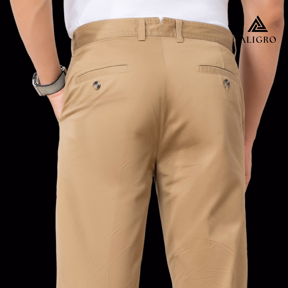 Quần Kaki Nam Be Đậm Algk057 - Aligro - Ảnh 5