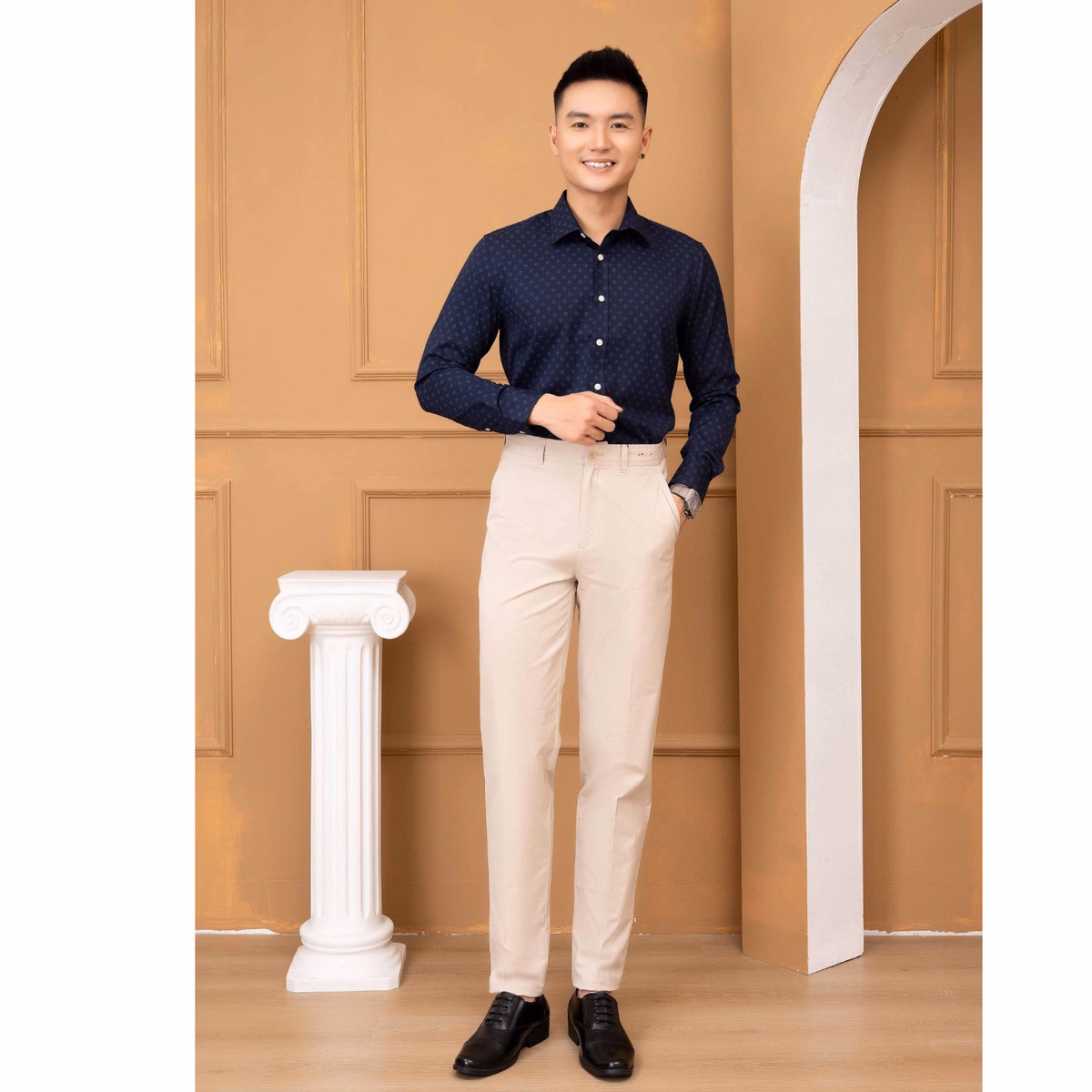 Quần Kaki Màu Ghi Trắng Algk062 - Aligro - Ảnh 3