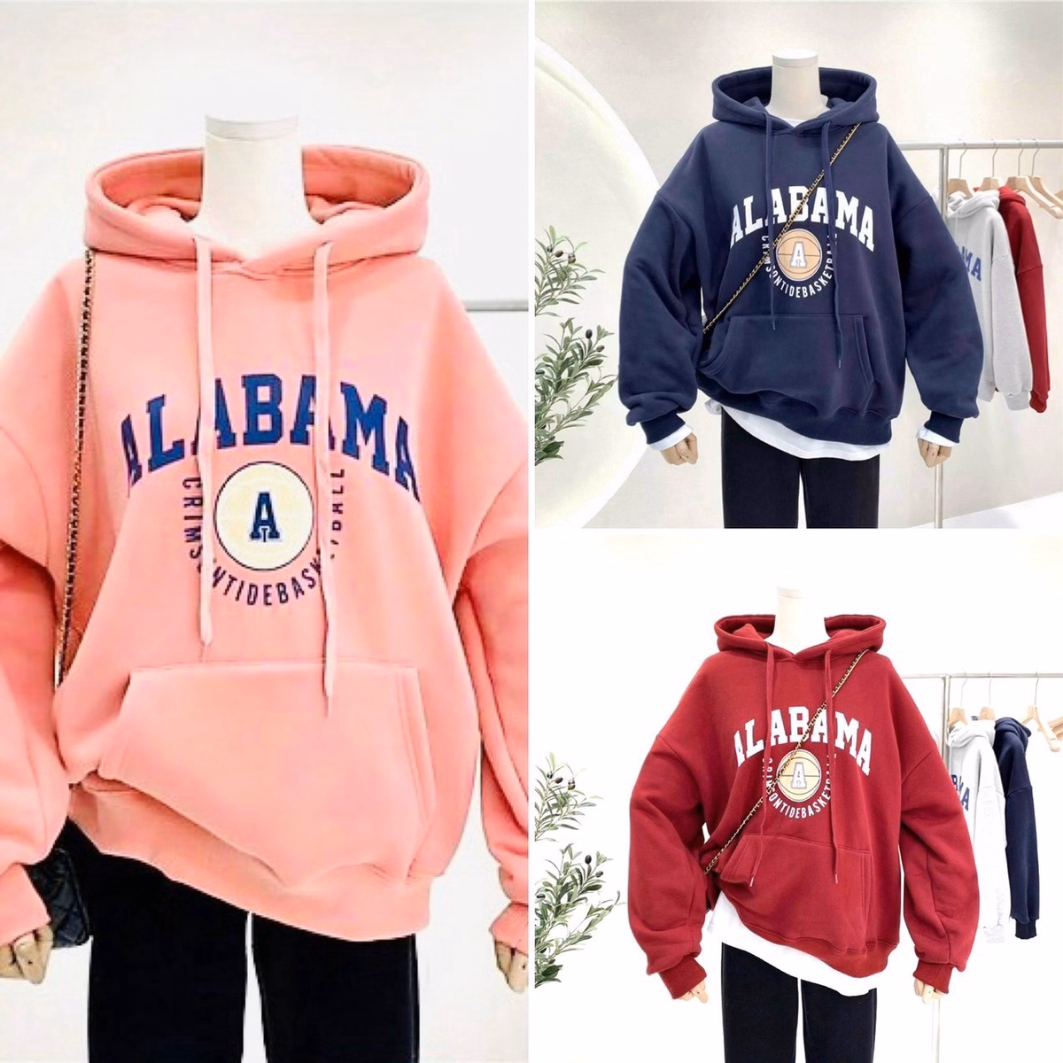 Áo Khoác Hoodie Nỉ Alabama Nam Nữ Unisex Gu010 - Sam Store - Ảnh 6