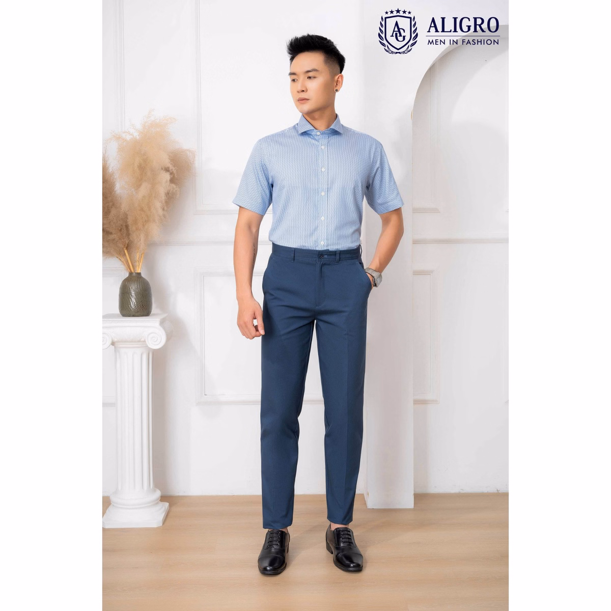 Quần Kaki Xanh Đen Algk063 - Aligro - Ảnh 2