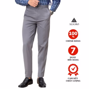 Quần Kaki Nam Màu Xám Algk069 - Aligro