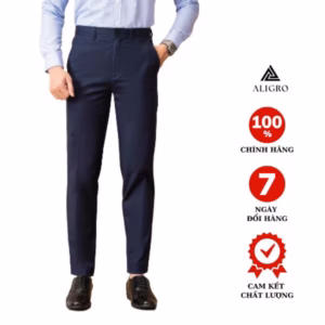 Quần Kaki Nam Màu Navy Algk072 - Aligro