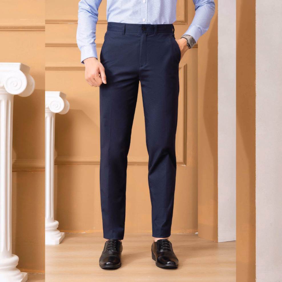 Quần Kaki Nam Màu Navy Algk072 - Aligro - Ảnh 3