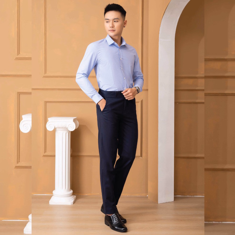 Quần Kaki Nam Màu Navy Algk072 - Aligro - Ảnh 2