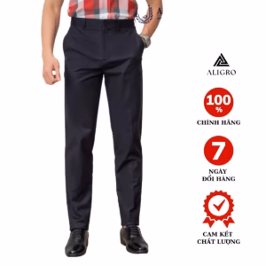 Quần Kaki Nam Màu Đen Algk073 - Aligro