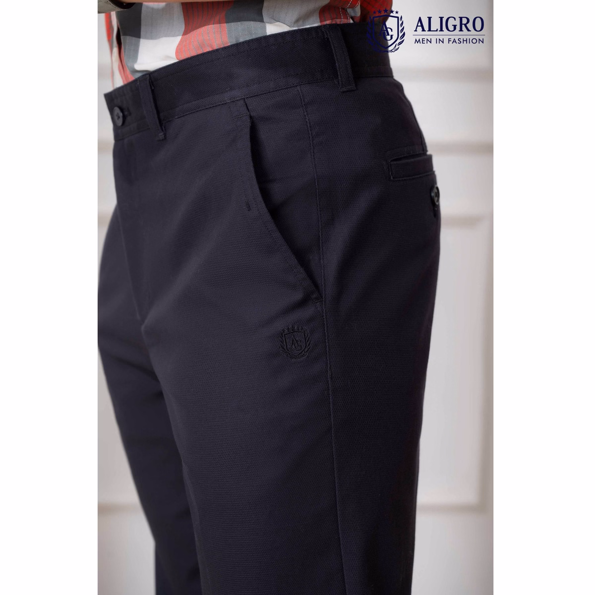 Quần Kaki Nam Màu Đen Algk073 - Aligro - Ảnh 3