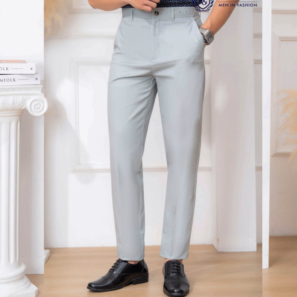 Quần Kaki Nam Xanh Sáng Algk074 - Aligro - Ảnh 2