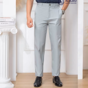 Quần Kaki Nam Xanh Sáng Algk074 - Aligro