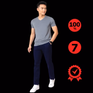 Quần Kaki Nam Màu Xanh Đen Algk056 - Aligro