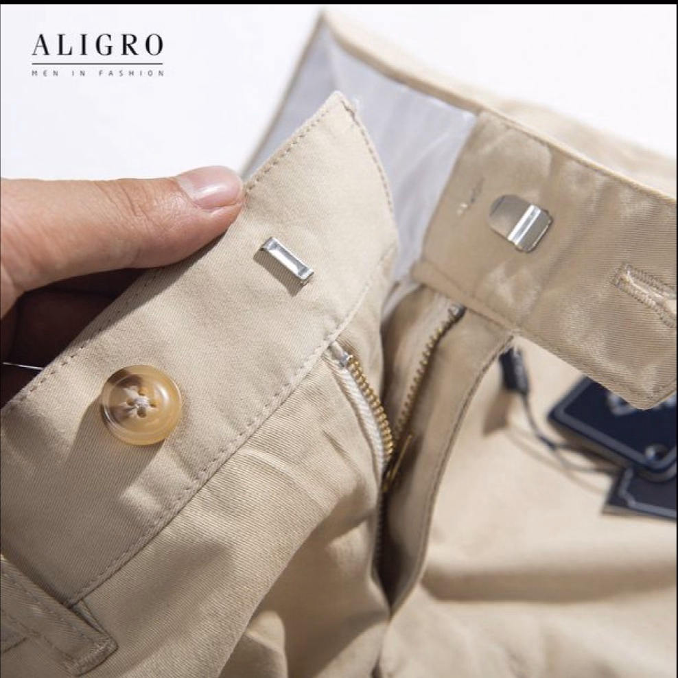 Quần Kaki Nam Màu Be Algk055 - Aligro - Ảnh 3