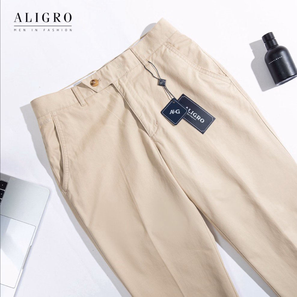 Quần Kaki Nam Màu Be Algk055 - Aligro - Ảnh 4