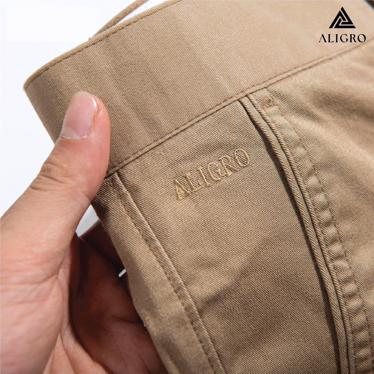 Quần Kaki Nam Màu Khaki Algk050 - Aligro - Ảnh 3