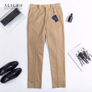 Quần Kaki Nam Màu Khaki Algk050 - Aligro