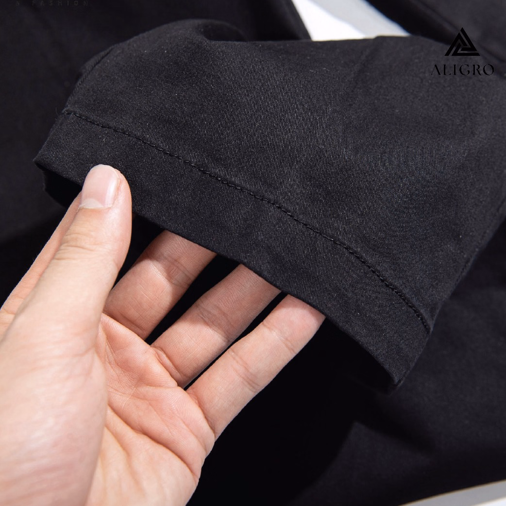 Quần Kaki Nam Màu Black Algk047 - Aligro - Ảnh 3